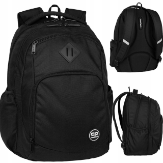 CoolPack viackomorový školský batoh, čierny, 30 l